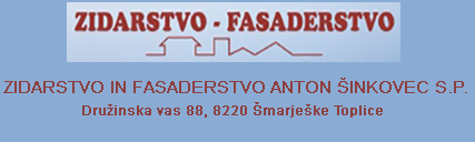 ZIDARSTVO IN FASADERSTVO ŠINKOVEC ANTON S.P. logo